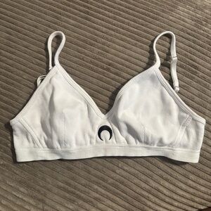 White Ribbed Bralette